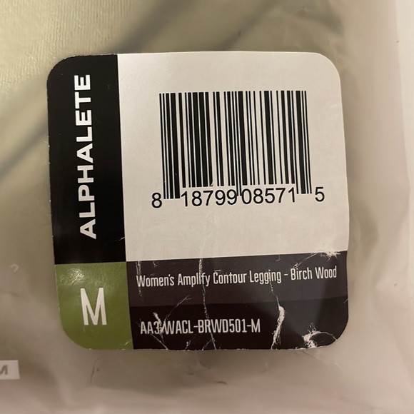 NWT ALPHALETE Women’s Amplify Contour Leggings Birch Wood Size MEDIUM - Picture 10 of 11